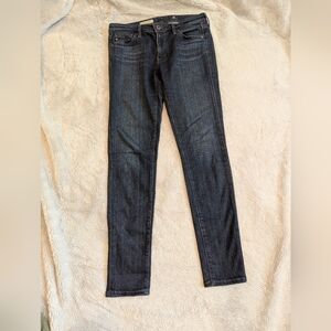 EUC AG Adriano Goldschmied Super Skinny Ankle Jeans Denim Leggings Size 26R